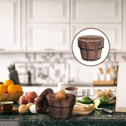 BREWIX 2 Pcs Round Storage Basket Food Storage Basket Household Basket For Home With Lid Steamer 10 BREWIX 2 Pcs Round Storage Basket Food Storage Basket Household Basket For Home With Lid Steamer -KitchenAid Shop 51zUH1lO3nL