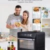 Air Fryer Toaster Oven, SWIPESMITH 26QT Convection Air Fryer, Bake, Broil, Roast, Dehydrate, Slow Cook, Digital Countertop Oven With 24 Presets 100 Recipes, Accessories, Touch Control, 1700W -KitchenAid Shop 51zXhTRrVCL