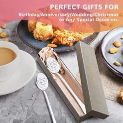 Friends Like You Make Life Sweet - Best Friend Gifts For Women, Unique Coffee Spoons, Engraved Stainless Steel Ice Cream Spoons, Best Gifts For Birthday/Christmas/Anniversary/Graduation -KitchenAid Shop 51zeXat39qL