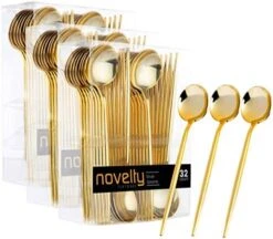 Novelty Modern Flatware, Cutlery, Disposable Plastic Dinner Forks Luxury Gold 64 Count 19 Novelty Modern Flatware, Cutlery, Disposable Plastic Dinner Forks Luxury Gold 64 Count -KitchenAid Shop 51zi0c6teL. AC