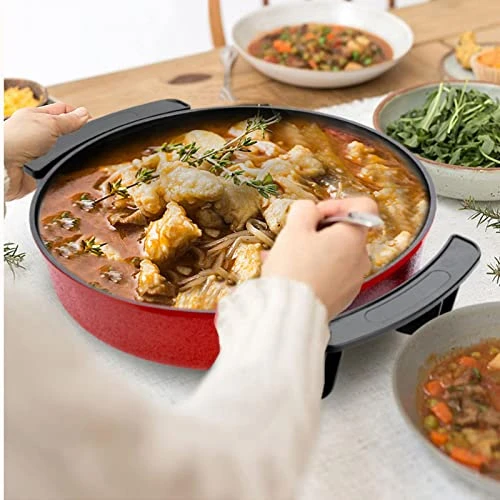 LOERSS One Pot Mandarin Duck Pot Electric Hot Pot Korean Multi-Function Electric Hot Pot Non-Stick Pan Electric Mandarin Duck Pot 8 LOERSS One Pot Mandarin Duck Pot Electric Hot Pot Korean Multi-Function Electric Hot Pot Non-Stick Pan Electric Mandarin Duck Pot - Image 6
