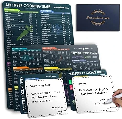 Instant Pot Magnetic Cheat Sheet (1 Set Of 3 Pcs) - Instant Pot Accessories, Pressure Cooker Cooking Times Chart, Quick Reference Guide Kitchen Set With Dry Erase Fridge Whiteboard, Black 10 Instant Pot Magnetic Cheat Sheet (1 Set Of 3 Pcs) - Instant Pot Accessories, Pressure Cooker Cooking Times Chart, Quick Reference Guide Kitchen Set With Dry Erase Fridge Whiteboard, Black - Image 8