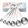 Measuring Spoons, Copper Plated Stainless Steel Measuring Spoons Set Of 6 Piece 1/8 Tsp, 1/4 Tsp, 1/2 Tsp, 1 Tsp, 1/2 Tbsp & 1 Tbsp For Measuring Dry And Liquid Ingredients, Fits In Spice Jars
