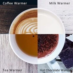Coffee Mug Warmer&Cup Warmer For Office Desk Use, Electric Beverage Warmer With Three Temperature Settings, Coffee Warmer Plate For Cocoa Tea Water Milk With Auto Shut Off After 4 Hours