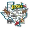 Texas Jumbo State Magnet By Classic Magnets, Collectible Souvenirs Made In The USA