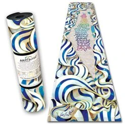 Israel Hatikva ArtTrivet Heat-Resistant Table Runner And Trivet - Fabric Top And Non-Slip Rubber Base (12"x48")