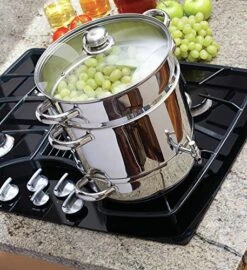 Home Kitchenware Euro Cuisine Stainless Steel Stove Top Steam Juicer W Recipe Book