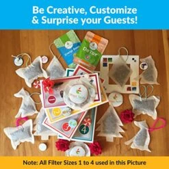 Dern Tea Filter Bags, Disposable Tea Infuser, Size 2, Set Of 100 Filters - Heat Sealable, Natural, Easy To Use Anywhere, No Cleanup – Perfect For Teas, Coffee & Herbs - From Magic Teafit -KitchenAid Shop 613I7uvsSJL