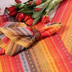 Salsa Stripe Cloth Napkins - 12 Pack - Luncheon Brunch Dinner Table Napkins - 100% Cotton Everyday Harvest Autumn Fall Orange Holiday - Reusable Washable Oversized - 20x20- Red Rust Multi 23 Salsa Stripe Cloth Napkins - 12 Pack - Luncheon Brunch Dinner Table Napkins - 100% Cotton Everyday Harvest Autumn Fall Orange Holiday - Reusable Washable Oversized - 20x20- Red Rust Multi -KitchenAid Shop 613jgngJ3CL