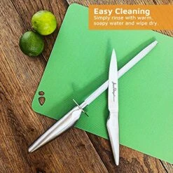 Stainless Steel Kitchen Knife Sharpener 8 Inch Blade Sharpener Constructed From Professional Quality Steel For Fast And Efficient Knife Sharpening Kit Suitable Pocket Knife Sharpener -KitchenAid Shop 613tvNLvR1L