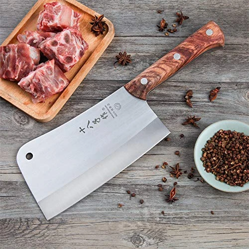 Eavy Duty Heft Cleaver Butcher Knife For Chopping Bones Sturdy Kitchen Knife 6 Eavy Duty Heft Cleaver Butcher Knife For Chopping Bones Sturdy Kitchen Knife - Image 4