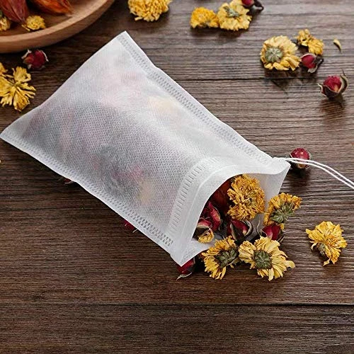 100 Pack Disposable Tea Filter Bags Tea Infusers 4" X 6" Empty Muslin Drawstring Seal Filter Tea Bags Drawstring Herb Loose Tea Bag For Brew Tea Cold Brew Coffee(4" X 6" /10 X 15cm) 7 100 Pack Disposable Tea Filter Bags Tea Infusers 4" X 6" Empty Muslin Drawstring Seal Filter Tea Bags Drawstring Herb Loose Tea Bag For Brew Tea Cold Brew Coffee(4" X 6" /10 X 15cm) - Image 5