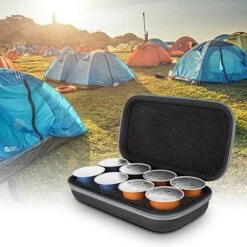 Protective Carrying Case For Nespresso & Compatible Capsules Portable Espresso Maker Coffee Pod Holder PU Material Hard Shell Portable Grey(2 Pack, 4 Pods,8 Pods) -KitchenAid Shop 616uBeqoeZL