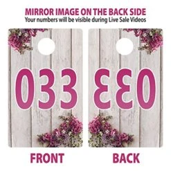 Large Live Sale Number Tags For Facebook Live Sales And LuLaroe Supplies, Normal And Reversed Mirrored Image, Reusable Hanger Cards, 100 Consecutive Numbers (001-100) -KitchenAid Shop 617FP7PdjwL