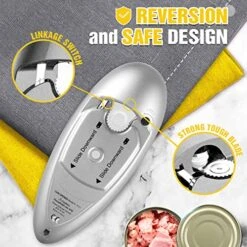 Electric Can Opener,Got-luck Hand Held One-Touch Automatic Can Opener Smooth Edge Fits Almost All Can Sizes For Seniors With Arthritis And Chef,Food Safe Battery Can Opener Kitchen Essential -KitchenAid Shop 617NARdkE0L