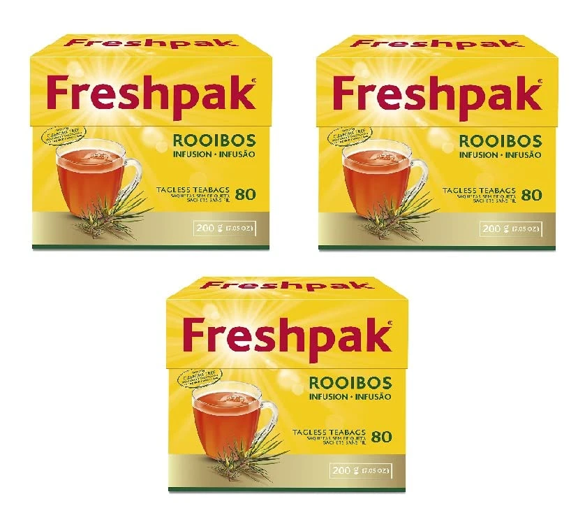 Reshpak Pure Rooibos Tea 80 Tagless Bags, Pure Premium Rooibos And No Rooibos Infusion, New Packaging (2 X Pack) 8 Reshpak Pure Rooibos Tea 80 Tagless Bags, Pure Premium Rooibos And No Rooibos Infusion, New Packaging (2 X Pack) - Image 6