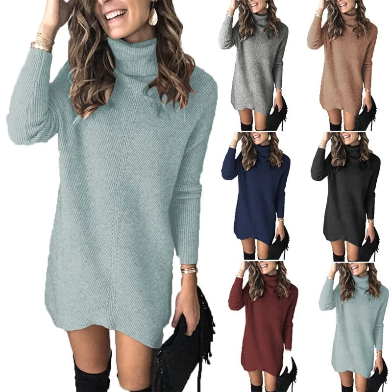 COMEYES Fall Fashion For Women 2022 Sweater Dress Loose Oversize Knit Stretchable Elasticity Slim Sweater Bodycon Mini Dress 7 COMEYES Fall Fashion For Women 2022 Sweater Dress Loose Oversize Knit Stretchable Elasticity Slim Sweater Bodycon Mini Dress - Image 5