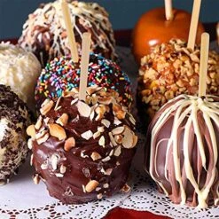 Wooden Candy Apple Skewer Sticks, 6mm 5.25inch Natural Bamboo Skewers BBQ Caramel Apple Sticks Cotton Candy Stick Rock Candy Stick Skewer Semi Pointed Lollipop Sticks Barbecue Corn Dog -KitchenAid Shop 61BHiOiy1ZL