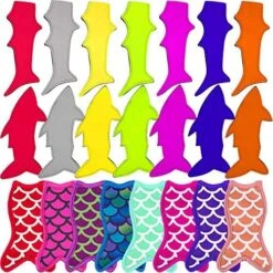 22 Pieces Ice Pop Holders Popsicle Holder Bags Mermaid And Shark Ice Pop Sleeves Freezer Pop Holders Bags -KitchenAid Shop 61BofbAJBL. AC