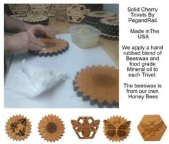 Honey Bee Trivet- Solid Cherry Wood Trivet Hot Pad Holder 15 Honey Bee Trivet- Solid Cherry Wood Trivet Hot Pad Holder -KitchenAid Shop 61E83iuZUTL