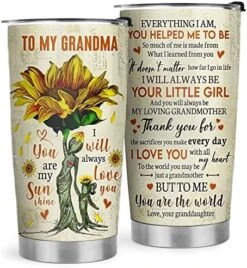 Mother 's Day Gifts For Grandma - Grandma Gifts From Grandchildren - Grandma Christmas Gifts, Grandma Birthday Gifts - 20oz Rose Grandma Stainless Steel Tumbler -KitchenAid Shop 61FnKVnTbSL. AC