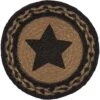 Lassic Country Primitive Tabletop & Kitchen-Farmhouse Jute Black Stencil Star Trivet, 8" -KitchenAid Shop 61Fog9cUyNL