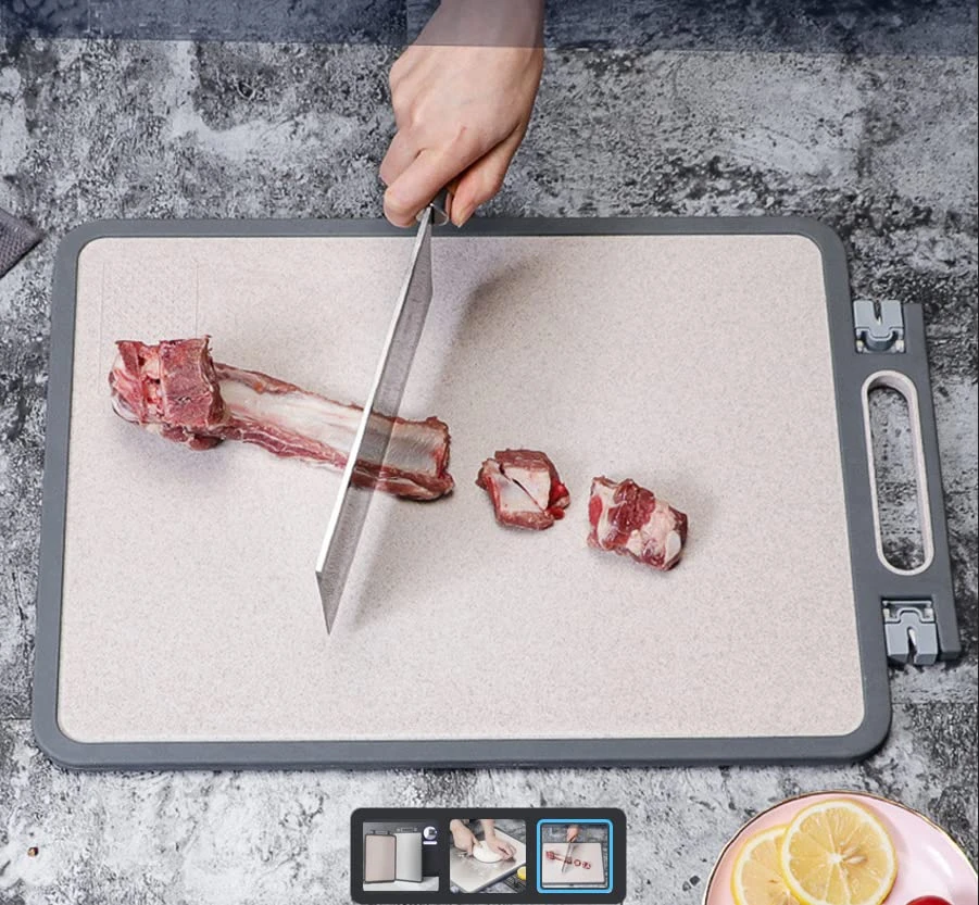 Double Sided Cutting Board,Stainless Steel Cutting Board For Kitchen,Large Size 17.8" X 12.2",Cutting Board For Meat,Cutting Board With Knife Sharpener 5 Double Sided Cutting Board,Stainless Steel Cutting Board For Kitchen,Large Size 17.8" X 12.2",Cutting Board For Meat,Cutting Board With Knife Sharpener - Image 3