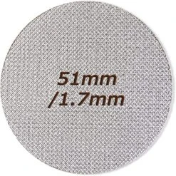 51mm Puck Screen Espresso,1.7 Mm Thickness Reusable Contact Plate Coffee Maker Press Mesh(100um)
