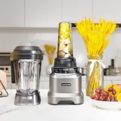 AMZCHEF Smoothie Countertop Blender, 1800 W Professional Blender For Kitchen With 600ml Travel Bottle, High-Speed Blender For Shakes, Smoothies, Ice Crushing, Frozen Fruits(Update) 12 AMZCHEF Smoothie Countertop Blender, 1800 W Professional Blender For Kitchen With 600ml Travel Bottle, High-Speed Blender For Shakes, Smoothies, Ice Crushing, Frozen Fruits(Update) -KitchenAid Shop 61IELDoibxL