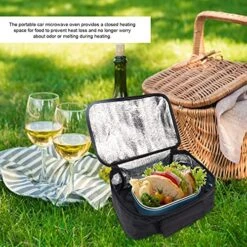 Black 12V Portable Microwave, Fast Heating Picnic Box Ffor Business Trip/Fishing/Family Travel/Camping/Picnic,Mini Oven For Meals Reheat 11.0x7.9x4.7in -KitchenAid Shop 61IkUV9JGQL