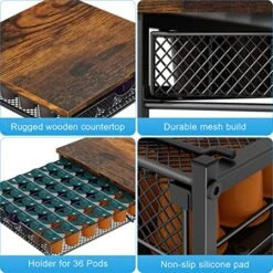 Coffee Pod Drawer Holder For K Cup Coffee Pods Holder For Counter 36 Capacity Pods Storage Organizer For K Cups Capsule Storage With Sliding Baskets For Coffee Station Black 11 Coffee Pod Drawer Holder For K Cup Coffee Pods Holder For Counter 36 Capacity Pods Storage Organizer For K Cups Capsule Storage With Sliding Baskets For Coffee Station Black -KitchenAid Shop 61JqgZIH5HL