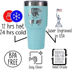 Mothers Day Gifts Mama Bear Personalized Tumbler | Mothers Day Gifts For Mom | Gifts For Women | Mothers Day Gifts From Daughter | Custom Mothers Day Gift 10 Mothers Day Gifts Mama Bear Personalized Tumbler | Mothers Day Gifts For Mom | Gifts For Women | Mothers Day Gifts From Daughter | Custom Mothers Day Gift -KitchenAid Shop 61KGV2UPXTL