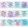 12 Pieces Christian Magnets Inspirational Refrigerator Magnets Verse Square Motivational Fridge Magnets Bible Verses Scripture Quotes Magnet For Locker Fridge Supplies