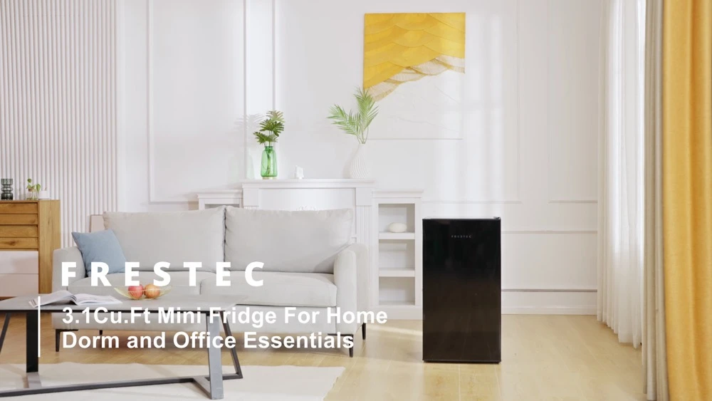 3.1 CU' Min Refrigerator, Compact Refrigerator, Small Refrigerator With Freezer, Black (FR 310 BK) 6 3.1 CU' Min Refrigerator, Compact Refrigerator, Small Refrigerator With Freezer, Black (FR 310 BK) - Image 4