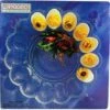Crystal Egg Serving Plate Holds 15 Eggs