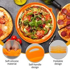 7.5" Air Fryer Silicone Baking Set 3 Pcs, Reusable Baking Tray Air Fryer Liners 1.4L, Air Fryer Oven Kitchen Accessories, Food Grade Safety Non-Stick -KitchenAid Shop 61O80sO9dGL