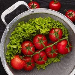 9" Large Fine Mesh Strainer With Sturdy Handle - Sieve Fine Mesh Stainless Steel - Ideal Quinoa Strainer -KitchenAid Shop 61OlpSnYRDL