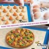 Silicone Baking Mats - Set Of 2 Non Stick Half Sheet (16-1/2" X 11-5/8") - Food Grade, Easy To Clean -KitchenAid Shop 61SOcjbtInL