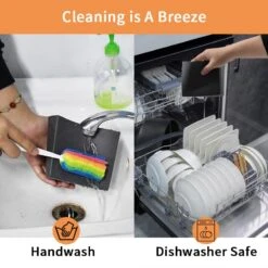 Silicone Slow Cooker Liners, Booyoik Cooking Divider Liner Food-Grade Silicone Reusable Slow Cooker Liner Silicone Slow Cooker Dividers Fit 6 QT Pot Leakproof Eco-Friendly Dishwasher Safe (Black) -KitchenAid Shop 61SpWjMmIqL