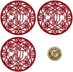 Silicone Trivet For Hot Dishes, Pots & Pans - Decorative Non Slip Mat Comes In 3 Different Country Designs - Protective Pads For Kitchen Counter (7.5 Inch Round, Set Of 3, Black) 15 Silicone Trivet For Hot Dishes, Pots & Pans - Decorative Non Slip Mat Comes In 3 Different Country Designs - Protective Pads For Kitchen Counter (7.5 Inch Round, Set Of 3, Black) -KitchenAid Shop 61SujU0uXNL. AC