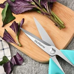 MHS11 Kitchen Scissors, 2-Pack Heavy Duty Kitchen Shears, Stainless Steel Meat Cutting Scissors, Sharp Cooking Scissors For Chicken, Seafood, Poultry, Herbs, Turquoise(8.7+ 6.8 INCH) 12 MHS11 Kitchen Scissors, 2-Pack Heavy Duty Kitchen Shears, Stainless Steel Meat Cutting Scissors, Sharp Cooking Scissors For Chicken, Seafood, Poultry, Herbs, Turquoise(8.7+ 6.8 INCH) -KitchenAid Shop 61T60bka2rS