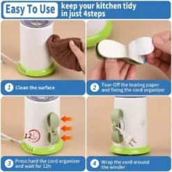 Ugagaf 5 Pcs Cord Organizer For Appliances, Kitchen Appliance Cord Winder, Appliance Cord Organizer Stick On Mixer, Blender, Coffee-Maker, Toaster, Pressure-Cooker And Air-Fryer -KitchenAid Shop 61TBMVRN3LL