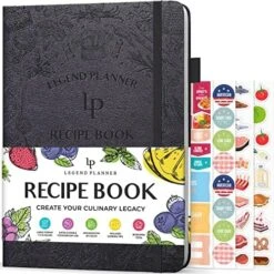 Recipe Book – Blank Family Cookbook To Write In Your Own Recipes – Empty Cooking Journal – Personalized Cooking Notebook, Hardcover, A5, 58 Recipes In Total (Dark Teal) -KitchenAid Shop 61Thb4G336L. AC