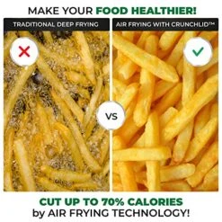 Sousvide Art 7-in-1 Air Fryer Lid For Instant Pot, 7 Presets - Instant Pot Pressure Cooker Attachment - Cooking Pots - Airfyer Accessories Combo Includes Basket, Rack, Mat, Tongs, Cookbook -KitchenAid Shop 61UCkgxhC2L