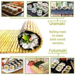 Sushi And Maki Making Kit - With Sushi Rolling Mat, Bamboo Maki Mold And Japanese Sauce Tray. Plus Chopsticks And Spreader Paddles. The Set For Sushi Lovers. -KitchenAid Shop 61UGzukJqbL