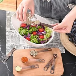 Measuring Cups And Spoons Set, Copper Measuring Cups And Spoons, Stainless Steel Measuring Cups And Spoons, 5 Measurer Cups 6 Measure Spoons, Copper Measure Cups, Copper Measuring Spoons -KitchenAid Shop 61VF5ZhpZWS