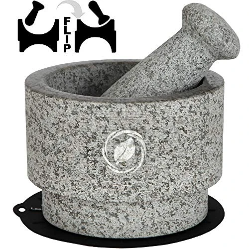 Mortar And Pestle Set (Large) | White Marble | Stone Spice Grinder | 2.1 Cup Capacity | 5.5 Inch | Reversible | Molcajete Mexicano | Guacamole, Pesto, Spices | Large Mortar & Pestles | Gift Set 8 Mortar And Pestle Set (Large) | White Marble | Stone Spice Grinder | 2.1 Cup Capacity | 5.5 Inch | Reversible | Molcajete Mexicano | Guacamole, Pesto, Spices | Large Mortar & Pestles | Gift Set - Image 6
