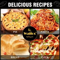 ALFOS French Rolling Pin Dough Roller For Baking Pizza Dough, Pie And Cookie Beech Wood Rolling Pin（15.7 Inch） -KitchenAid Shop 61YJW9Ecw9L