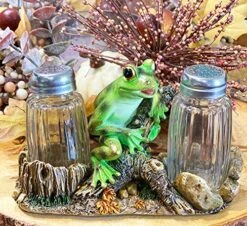 Frog Out Of Water Ceramic Frog Salt And Pepper Shaker Caddy Farmhouse Dinner Table Kitchen Counter Decor Glass Set Of Cute Frog Gifts For Friends And Family Frogs Kitchen -KitchenAid Shop 61YJpY39G5L