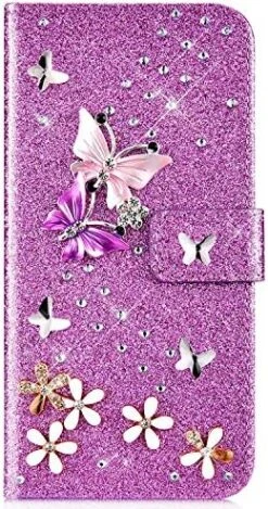 Compatible With Samsung Galaxy S8 Case Glitter Shiny Butterfly Rhinestone Floral Pu Leather Diamond Flash Bling Wallet Strap Case With Card Holder Magnetic Stand Flip Cover Case,Gold 17 Compatible With Samsung Galaxy S8 Case Glitter Shiny Butterfly Rhinestone Floral Pu Leather Diamond Flash Bling Wallet Strap Case With Card Holder Magnetic Stand Flip Cover Case,Gold -KitchenAid Shop 61aCEB47ImL. AC 1